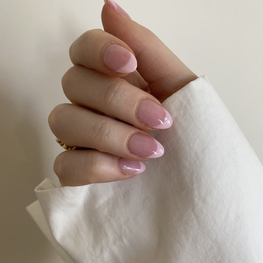 Soft pink manicure