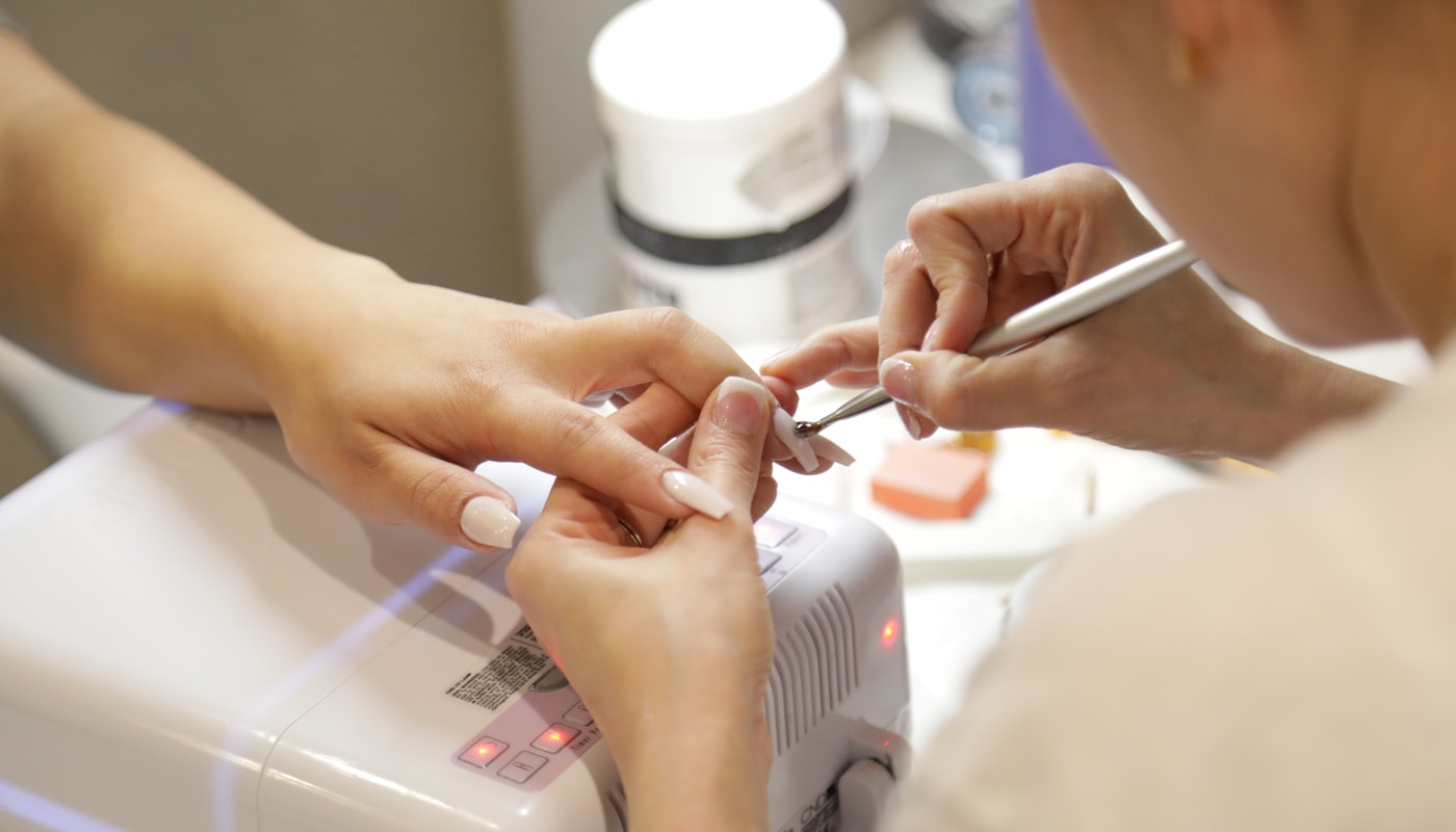 Manicure at the salon