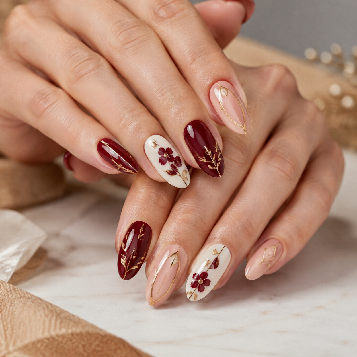 Creative nail art and beauty